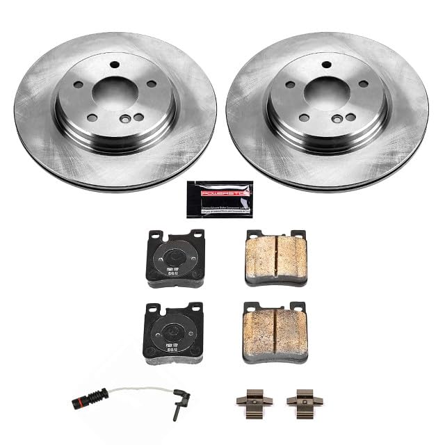 Power Stop Autospecialty KOE6717 Rear Replacement Brake Kit-OE Brake Rotors & Ceramic Brake Pads For Mercedes-Benz E55 AMG 1999-2002 [Model Specific]
