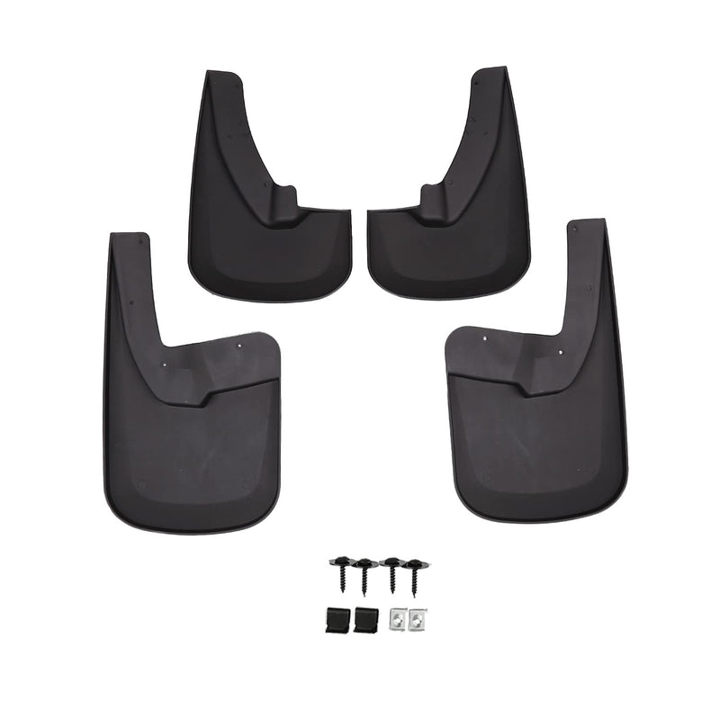 4PC Spec-D Tuning Splash Guard Mud Flaps w/Wheel Lip Set Front + Rear Compatible with Dodge Ram 1500 2500 3500 2009-2018