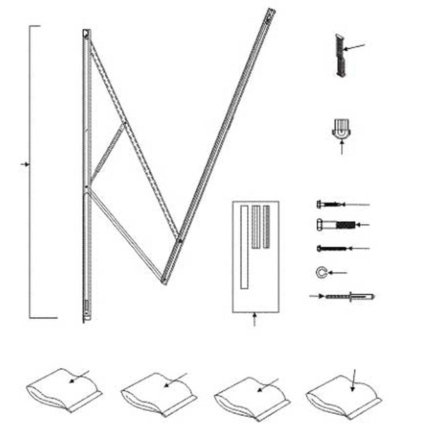 Dometic Hardware & Accessories 8952001.400UL for 9100 Power Awning w/LED - Basement Model, Black