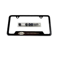 Black Stainless Steel FORD PERFORMANCE License Plate Frame