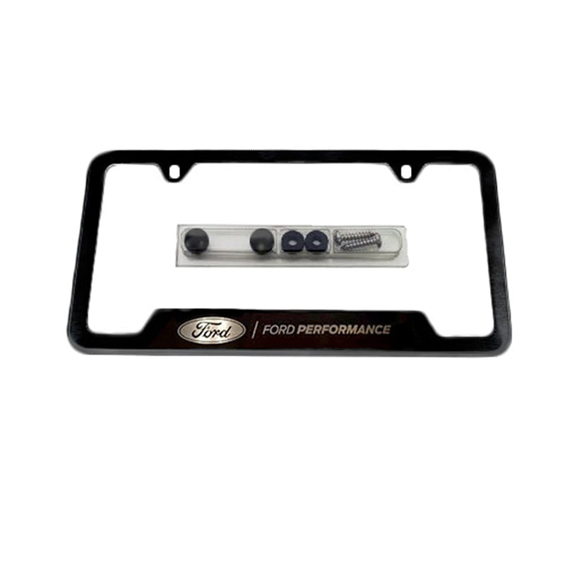 Black Stainless Steel FORD PERFORMANCE License Plate Frame