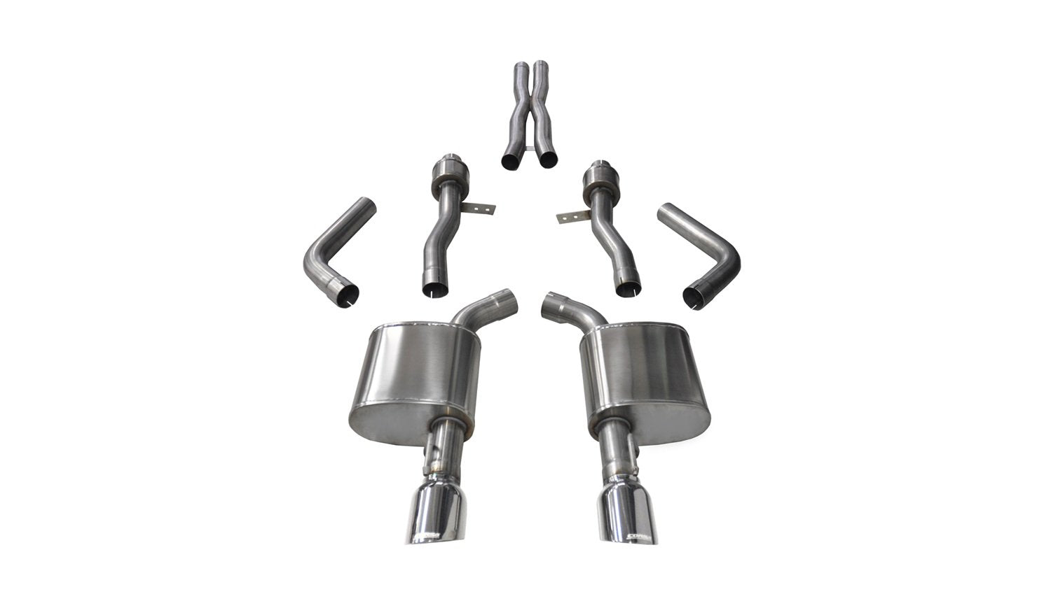Corsa Cat Back Exhaust 14995 (W/ 4.5" Tips Dodge Challenger R/T Scat Pack 6.4L V8, Sport)