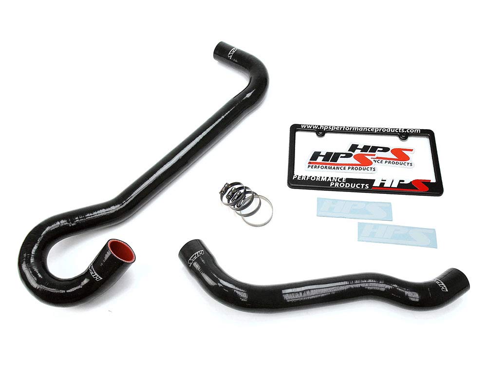 Black HPS 57-1704-BLK Silicone Radiator Hose Kit Coolant, 1 Pack