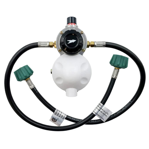 LP Gas Regulator AP Products 028-606024 Auto Changeover with Two 24" Pigtails, Cover & Mounting Bracket