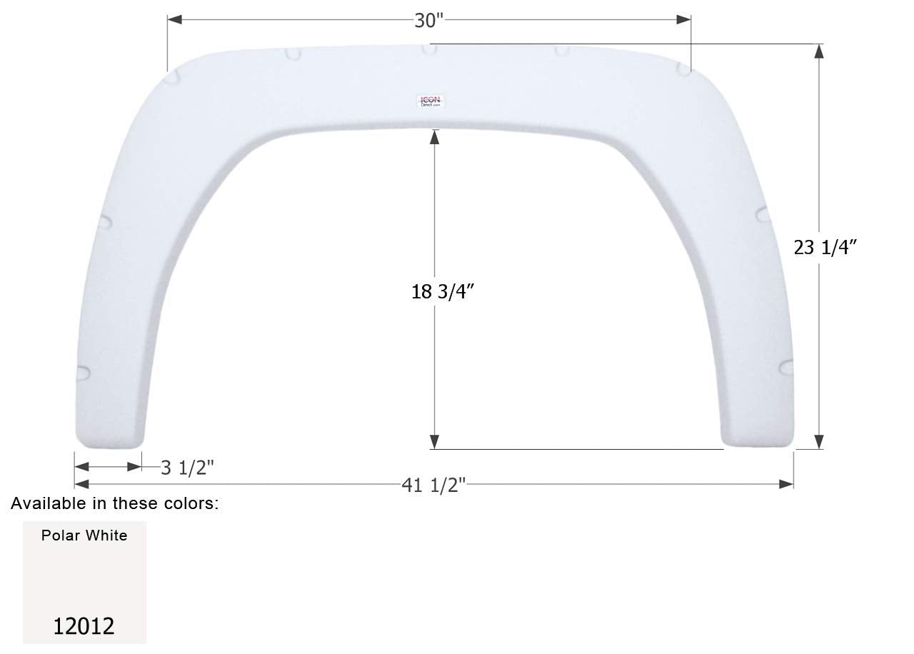 Fender Skirt ICON, Single, Fleetwood, FS2012, Polar White