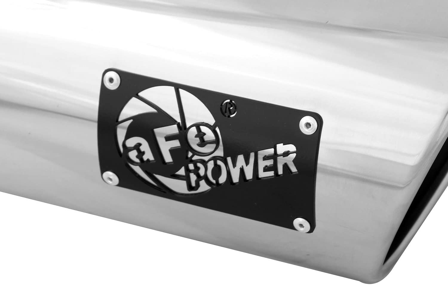 5" Inlet aFe Power 49T50601-P12 x 6" Outlet x 12" Length Polished Stainless Steel Bolt-On Diesel Exhaust Tip