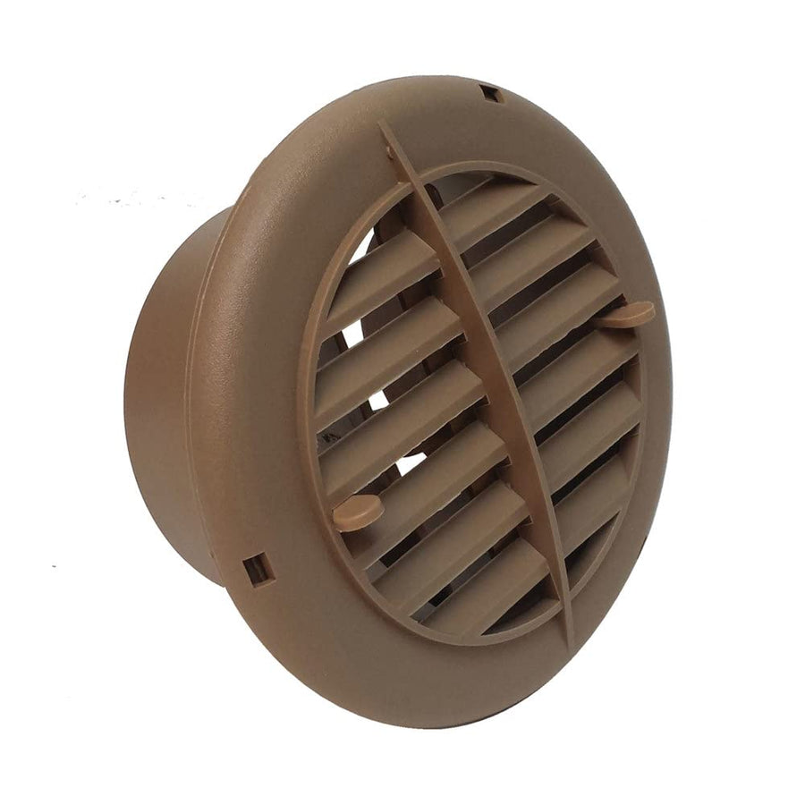 A10-3351VP Valterra Rotating/Dampered Heating and A/C Register - 4" ID x 5-1/2" OD, Light Brown