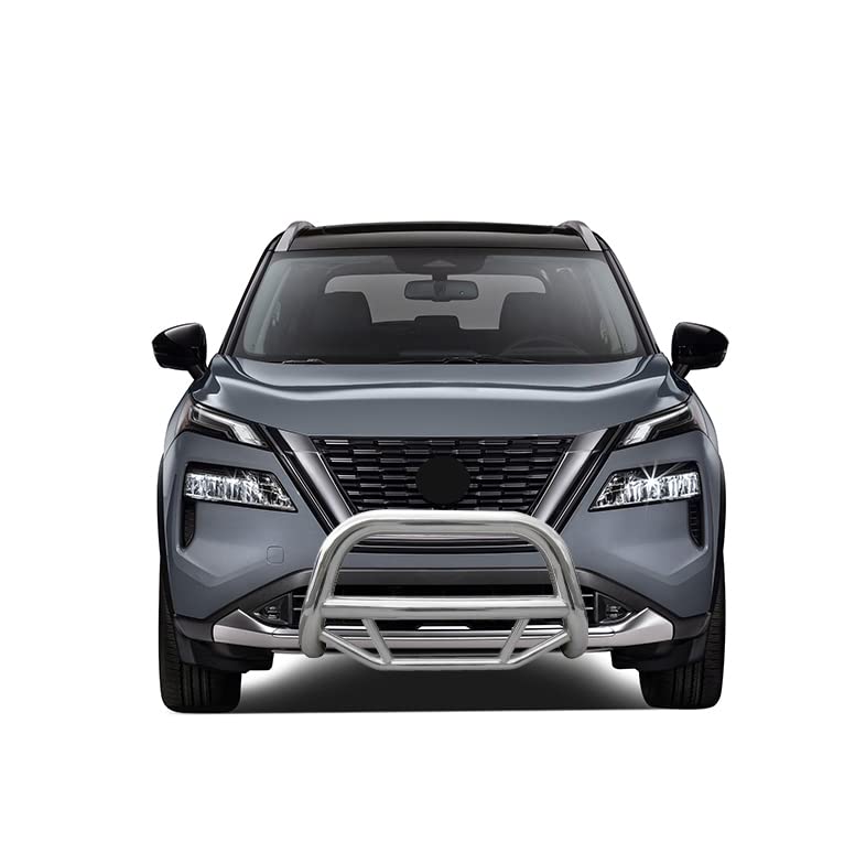 Max Bull Bar Black Horse No Skid Plate Stainless Steel Compatible with 2021-2023 Nissan Rogue-MBS-NIA902
