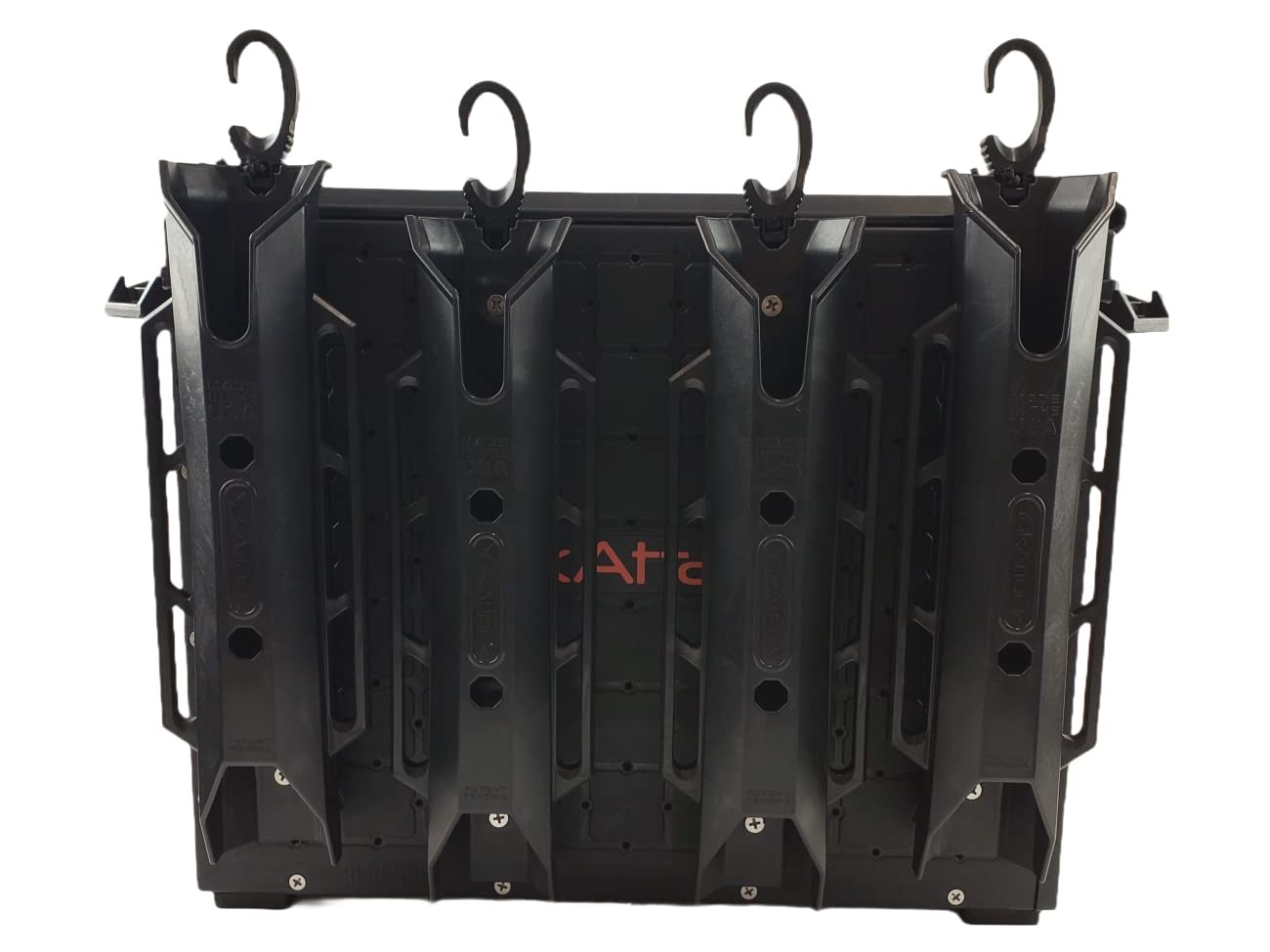 YakAttack 16" x 16" BlackPak Pro Kayak Fishing Crate with 6 Rod Holders - Black | Tackle Storage Box & Fishing Gear Organizer | Lightweight, Durable & Customizable Kayak Fishing Accessory