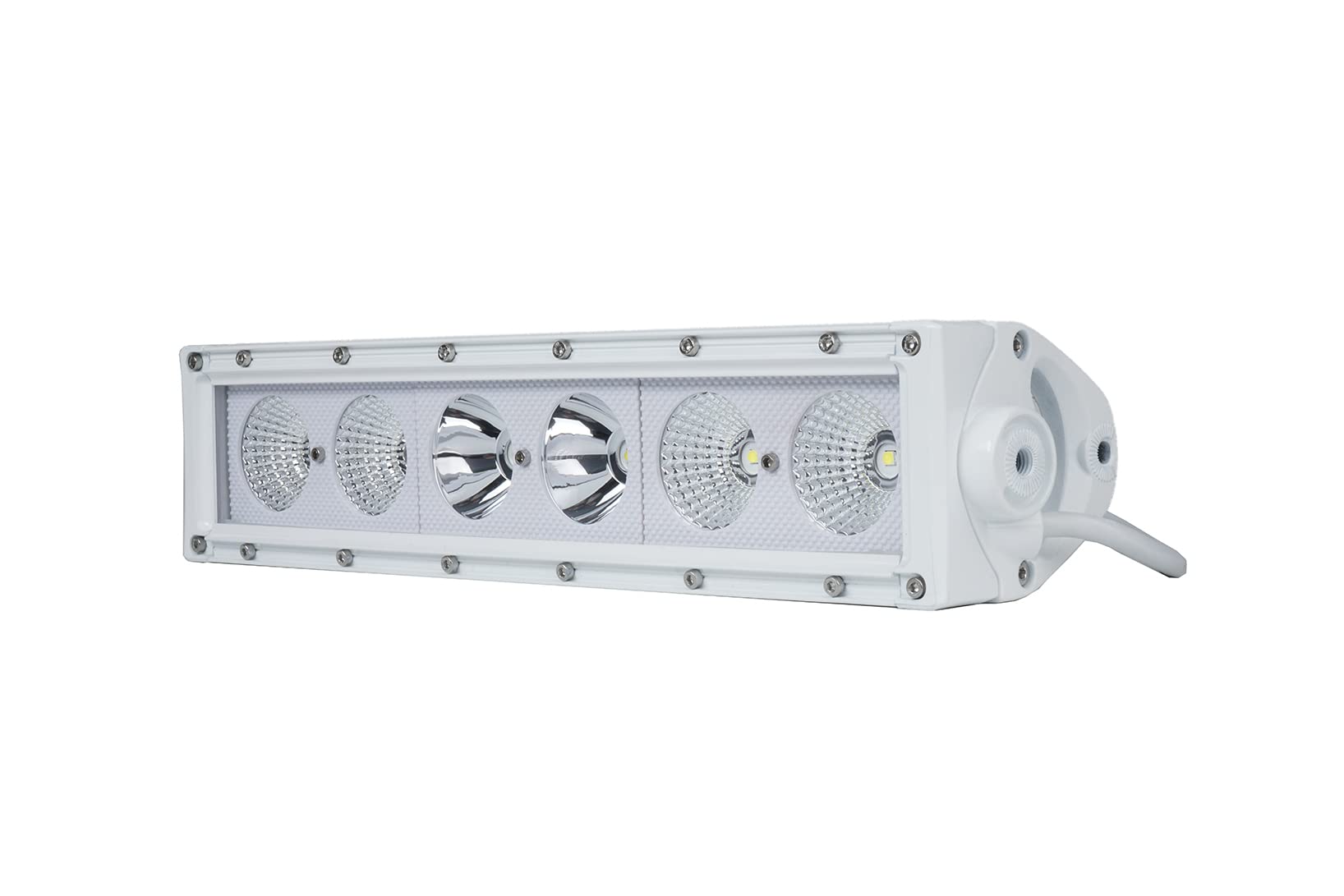 Race Sport Lighting 14.5inch MS60WSRS Marine Grade Single Row Straight Light Bar with 60-Watt 6 x 10W High Intensity OSRAM LEDs