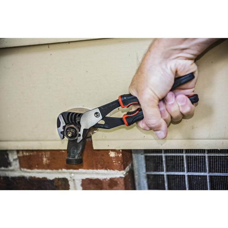 CRESCENT - 12" Plier, Straight Jaw, T&G, Cushion Grip (RTZ212CG)