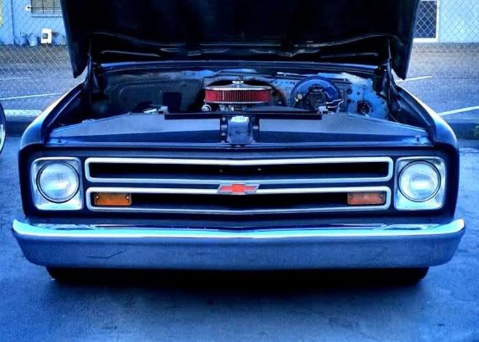 Radiator Support/Grille Cover Brothers Trucks GSC72BK69-72 - Black