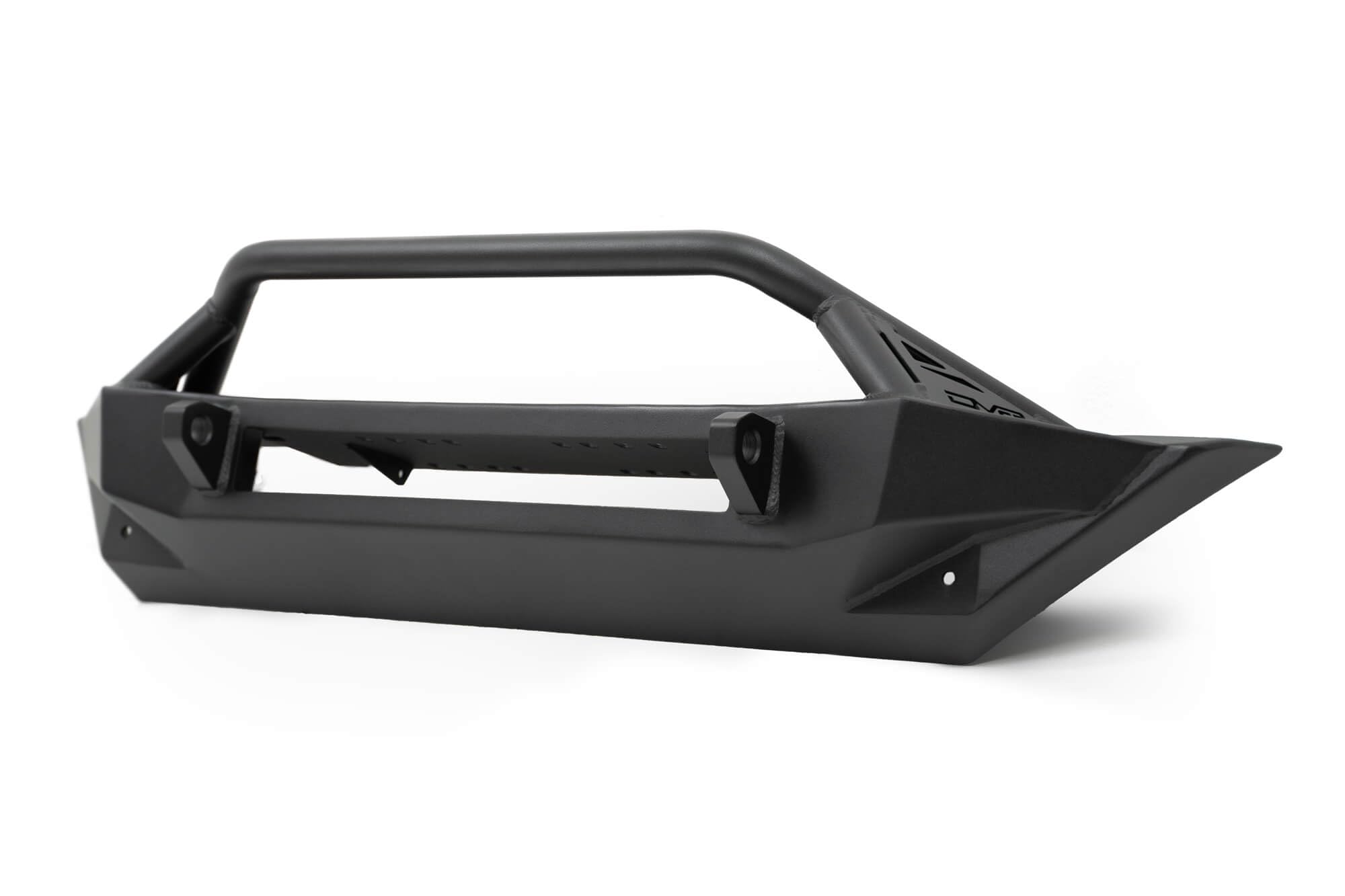 Stubby FS-1 Series Front Bumper for the 2007-2025 Jeep Wrangler JK/JL & Gladiator JT | High Clearance Stubby Winch Bumper | Tubular Bull Bar | Retains OEM Sensors | Fully Bolt-On | DV8 Offroad