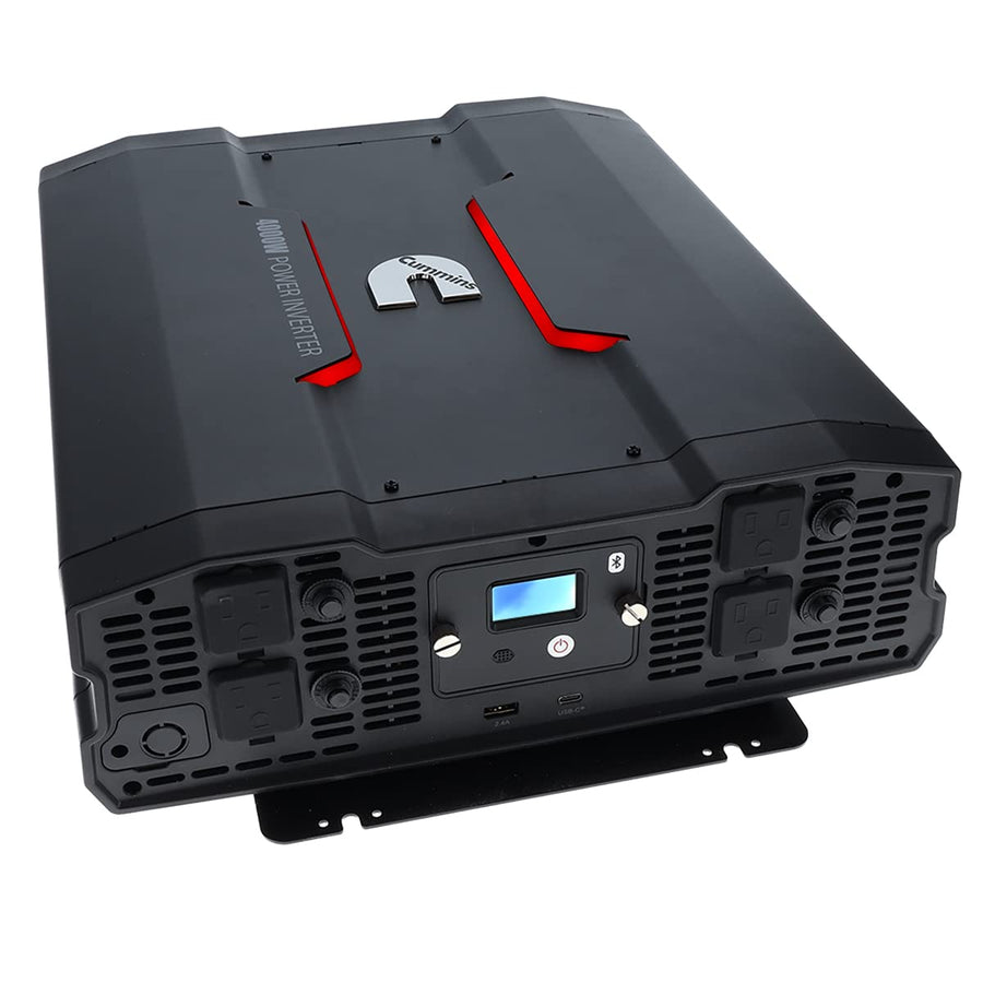 4000 Watts Cummins Inverter Modified Sine Wave Truck Inverter 12 Volts to 110 Volts Four AC Outlets Two USB Ports (Plus Cable Kit)- CMN4000W - Inverters for Vehicles, Van Life, Camping