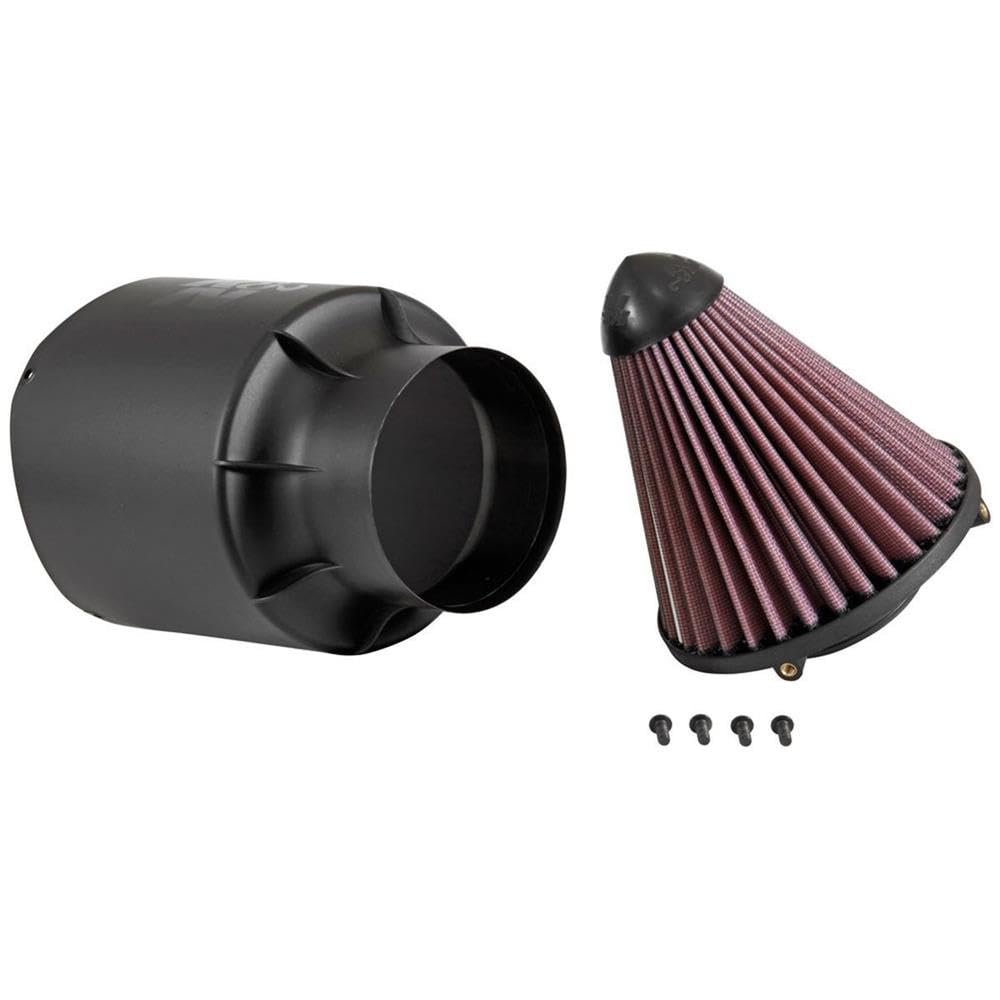 High-Flow K&N Original Lifetime Universal Air Intake System: High Performance, Premium, Guaranteed to Increase Horsepower: Shape: Air Intake, 54-5000
