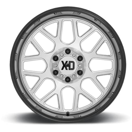 Xd849 Grenade 2 Gloss Black Milled Wheel XD Wheels with Alloy Steel (20 x 10. inches /6 x 106 mm, -18 mm Offset)