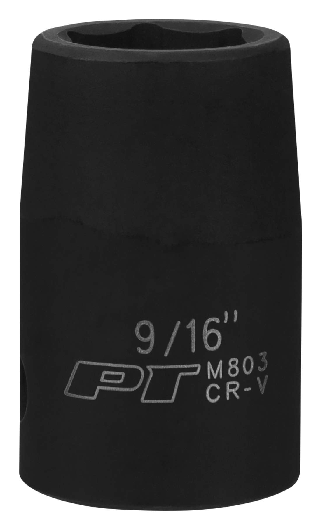 M803 Performance Tool 1/2 Drive 9/16 6-Point Impact Socket for Heavy-Duty Use in Automotive and Industrial Applications