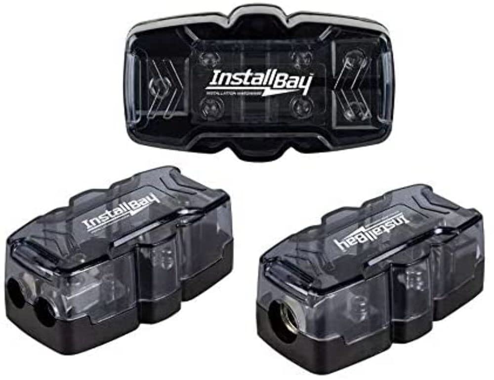 2 Position InstallBay Manl Fuse Dist Block - Nickel - Retail Pack