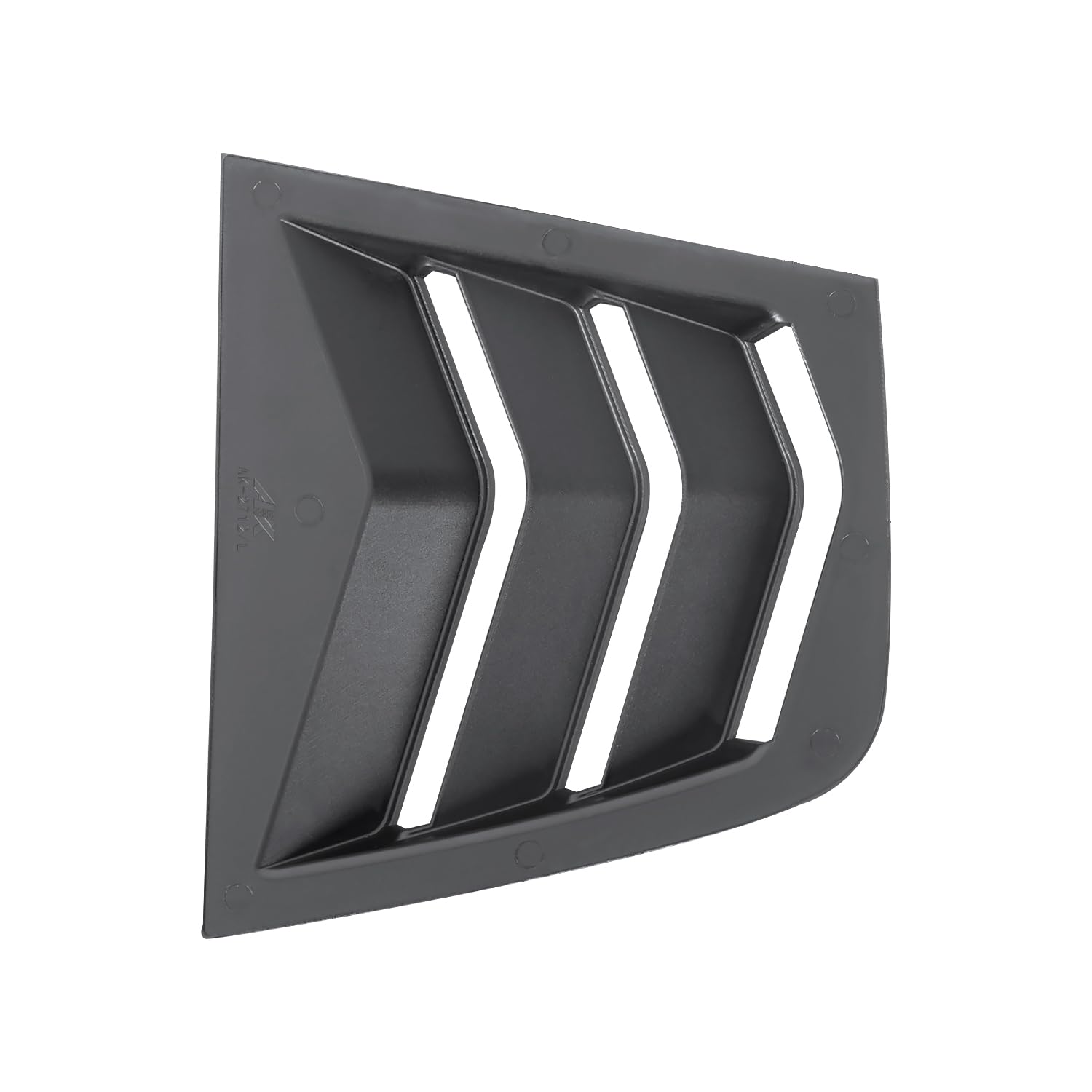 Quarter 3-Vent Style Glossy Black Side Window Louvers Cover Compatible with Dodge Charger Spec-D Tuning 2011-2021