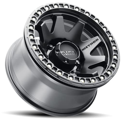 Black Method Race Wheels 108 Wheel with Matte (17 x 9. inches /8 x 6 mm, -44 mm Offset)