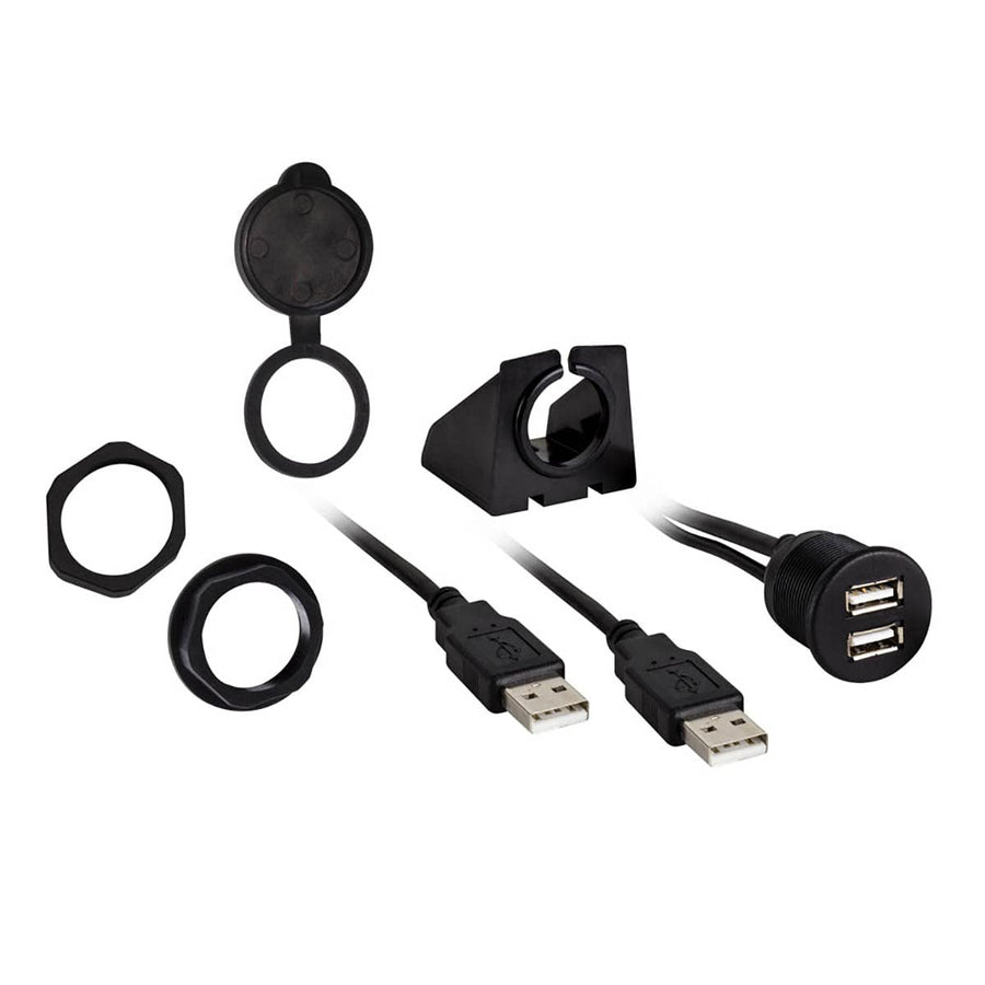 IBR74 Install Bay 3' Dual USB Pass Through Extension, Retail Pack, 1 Pack