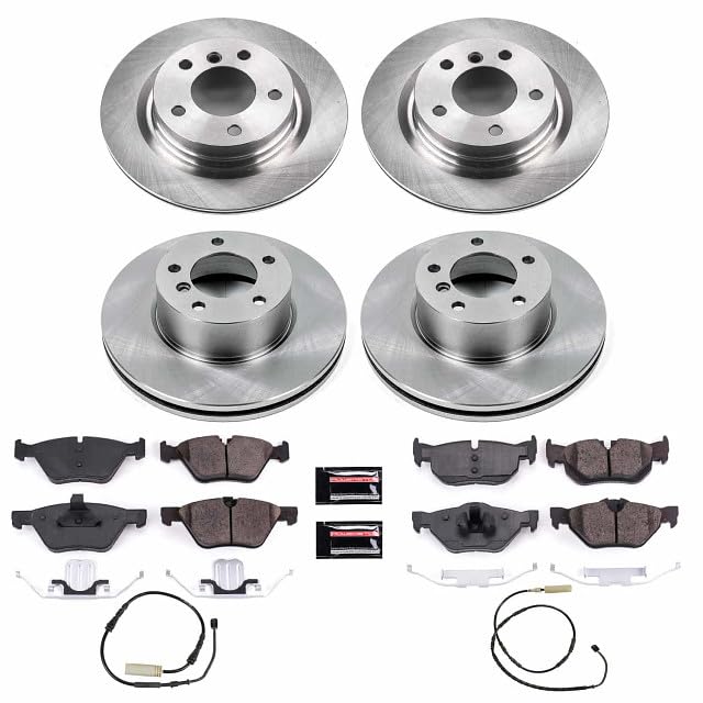 Power Stop Autospecialty KOE6347 Front and Rear Replacement Brake Kit-OE Brake Rotors & Ceramic Brake Pads For BMW 128i 2010-2013 [Model Specific]