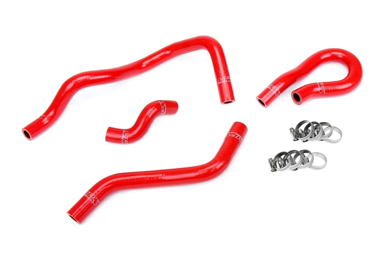 3-ply Reinforced HPS Red Silicone Heater Coolant Hose Kit 57-1773-RED