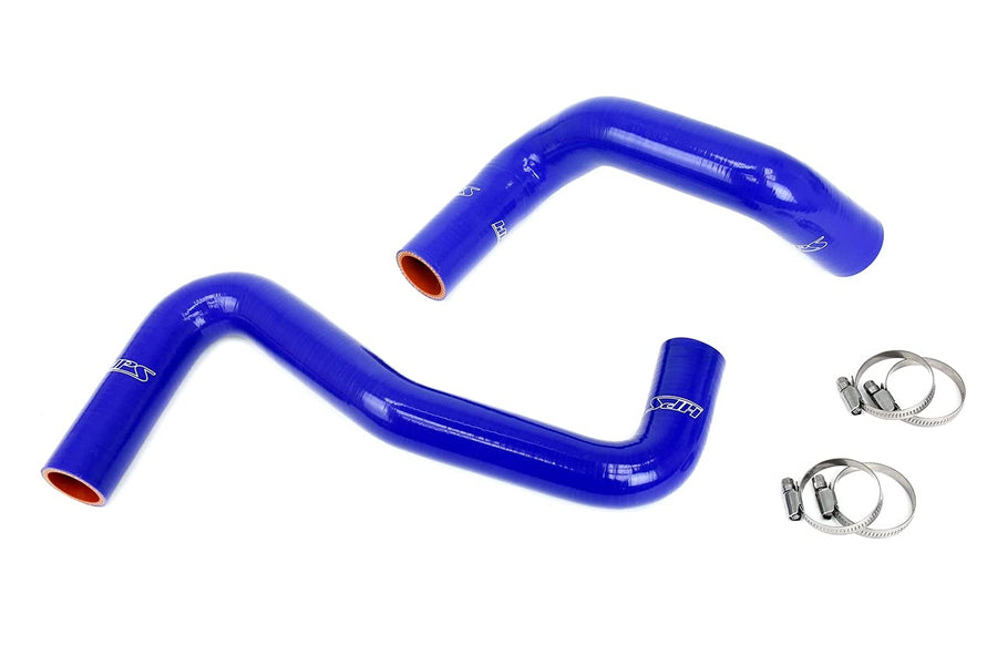 3-ply HPS Blue Reinforced Silicone Radiator Coolant Hose Kit Compatible for 1989-1998 Nissan 240SX with LS Swap (LS1 water pump, 8 o'clock thermostat, SR20DET radiator), 57-2058-BLUE