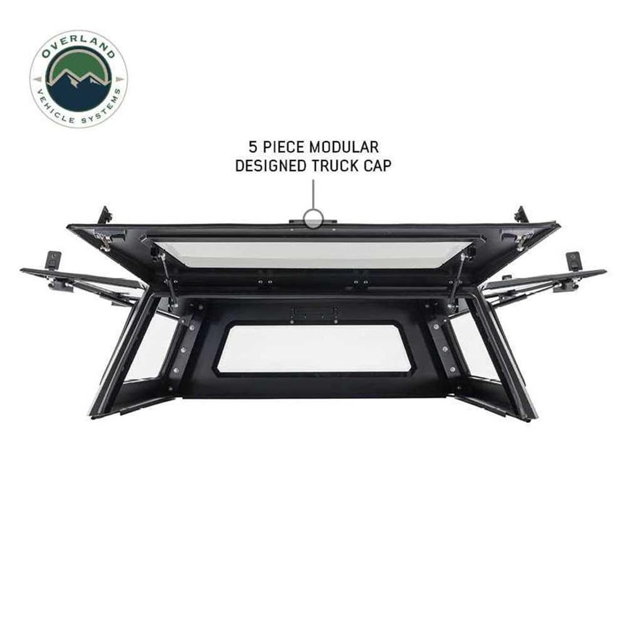 Expedition - Overland Vehicle Systems Truck Cap W/Full Wing Doors, Front and Rear Windows & 3rd Brake Light