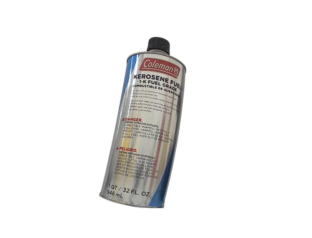 Coleman Kerosene Fuel 32oz Perfect for Camping Cooking Lighting Heating Cleaning and Great for Stoves Lanterns Tiki Torches