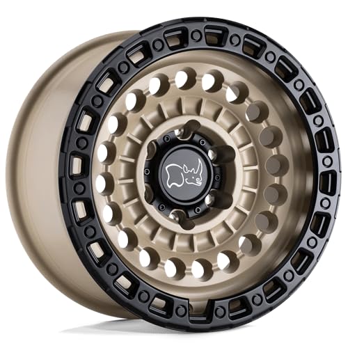 SENTINEL Black Rhino Hard Alloys 17X8.5 6X5.5 4.36-10mm DESERT SAND W/BLACK RING - 1785STN-06140D12