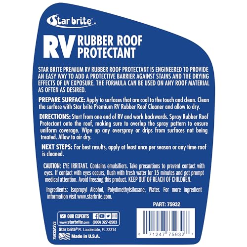 Premium STAR BRITE RV Rubber Roof Protectant - 32 OZ (075932)