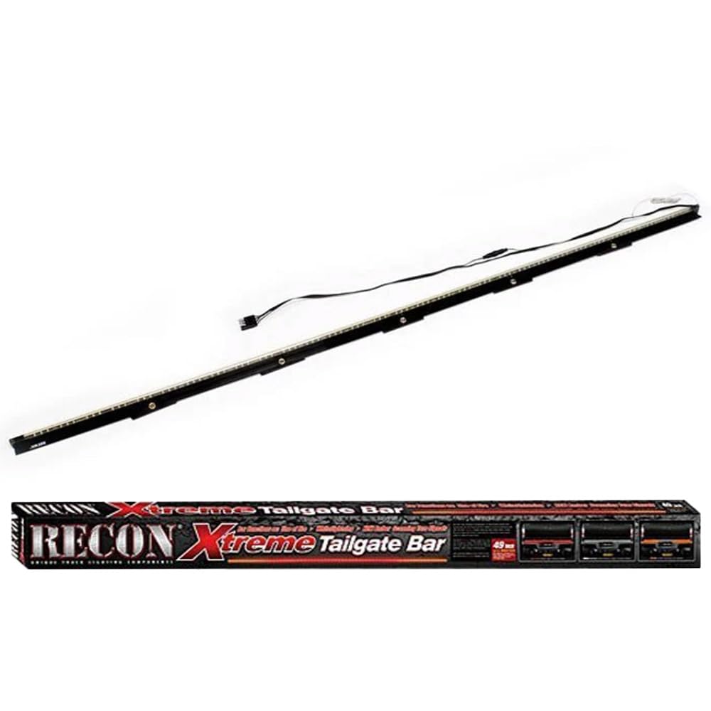 RECON - 60" Universal Fit Tailgate Light Bar High Power Running LED Lights with Scanning Amber Signals, Brake & Reverse Lights for Trucks & SUVS