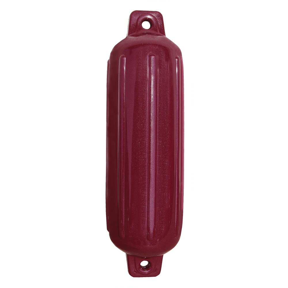 Taylor Made 262353 Storm Gard Inflatable Vinyl Fender - 6.5" x 22", Burgundy