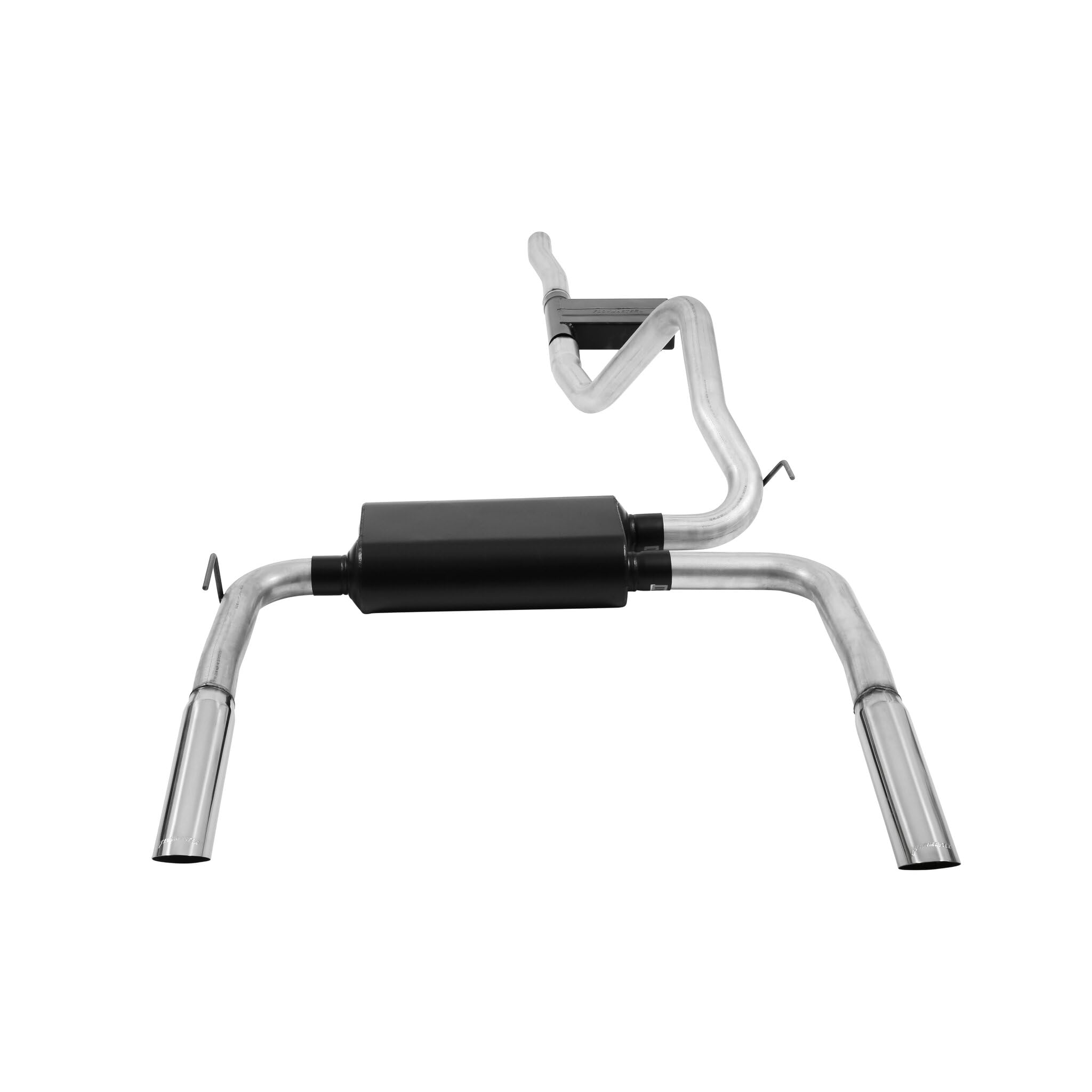 American Thunder Flowmaster 17358 Cat-Back Exhaust Kit 2.5 Inch Aluminized Steel Dual Tailpipes 3 Inch Polished 304 Stainless Tips Compatible with 1998-2002 Chevy Camaro Pontiac Firebird 3.8L V6