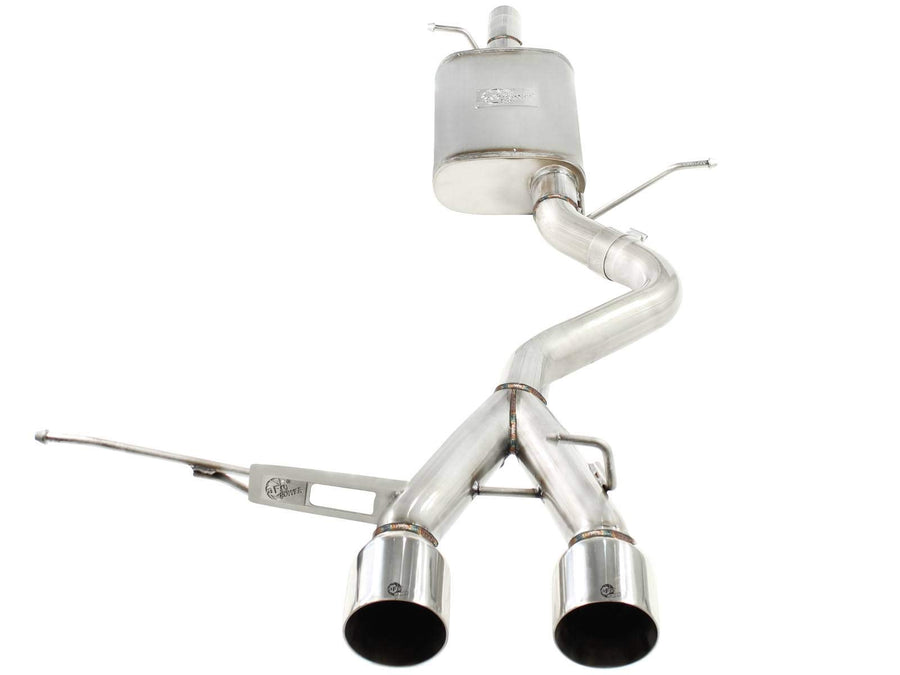 304 Stainless Steel aFe (49-36408-P) Cat-Back Exhaust System with Polished Tip for Volkswagen Golf R32