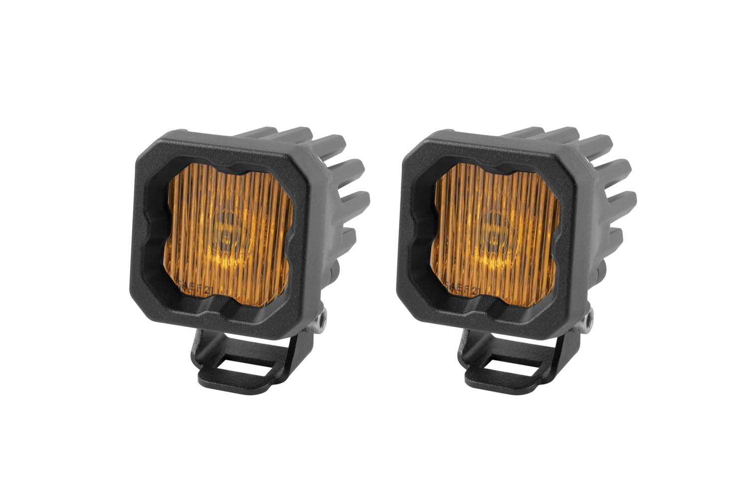 Diode Dynamics Yellow SSC1 SAE/DOT Fog Standard LED Pod (pair), Fog w/Amber Backlight SAE