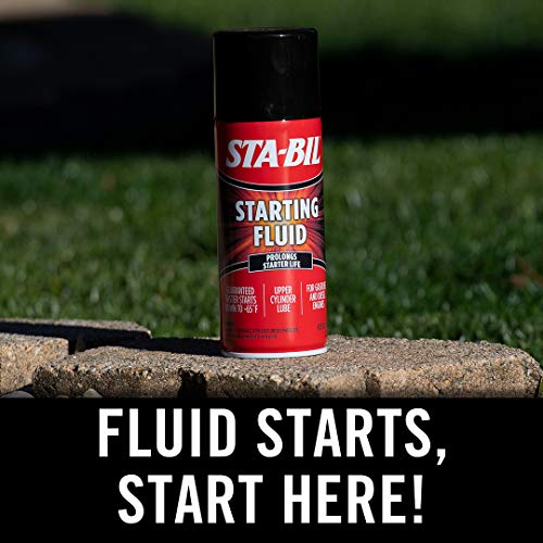 STA-BIL Starting Fluid - Upper Cylinder Lube - Prolongs Starter Life for Gasoline and Diesel Engines - Guaranteed Faster Starts Down to -65°F, 11 oz (22004)