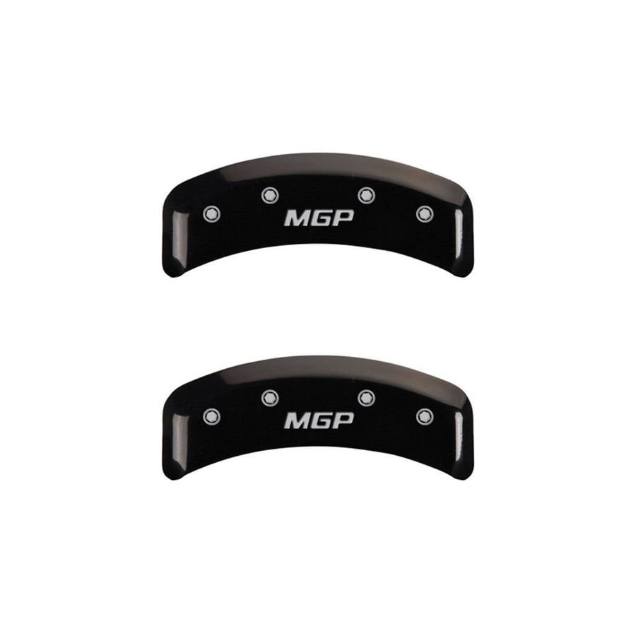 SET OF 4 CALIPER COVERS, REAR AND FRONT: MGP, BLACK, SILVER CHARACTERS