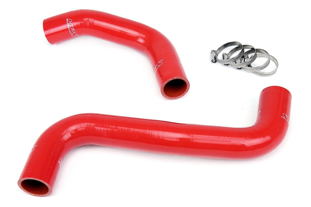 Red HPS 57-1064-RED Silicone Radiator Coolant Hose Kit