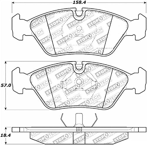 Sport Brake Pads StopTech 309.02530 with Shims and Hardware