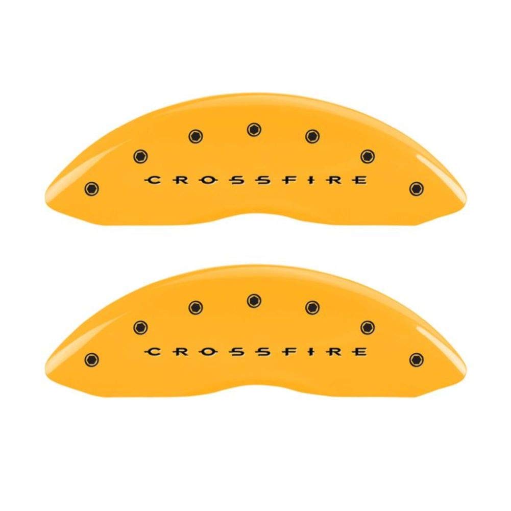 Caliper Covers MGP 32010SCRFYL, Yellow