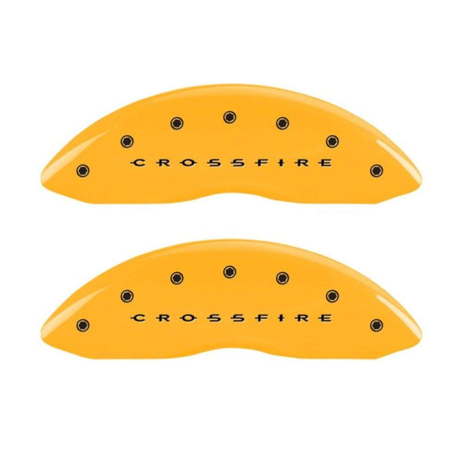 Caliper Covers MGP 32010SCRFYL, Yellow