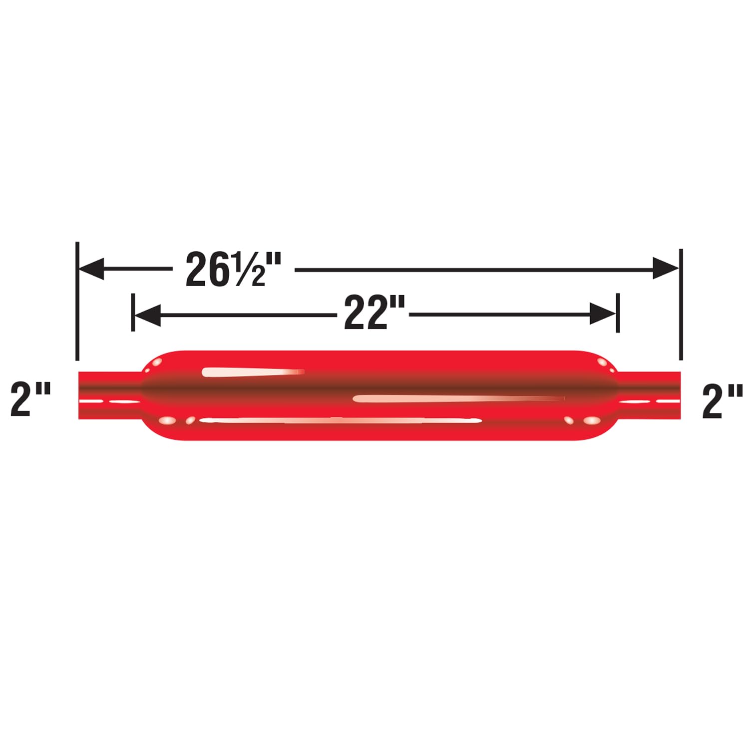 87502 Cherry Bomb Glasspack Muffler