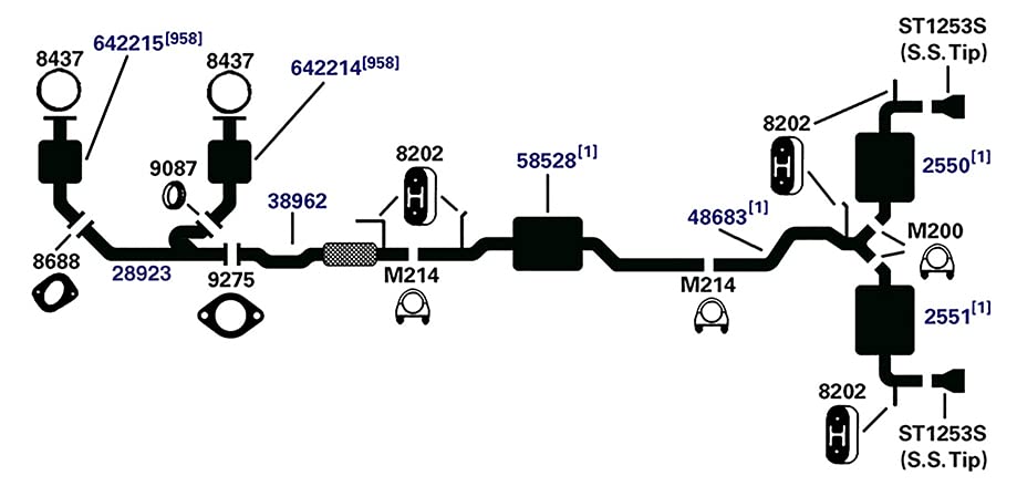 Exhaust Pipe AP Exhaust - 58528
