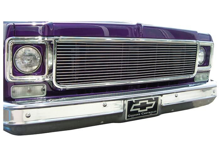 BIL7380 Brothers Trucks Billet Grille Insert - Brushed Aluminum