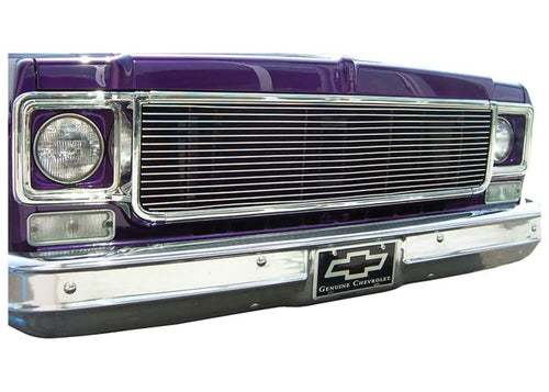 BIL7380 Brothers Trucks Billet Grille Insert - Brushed Aluminum