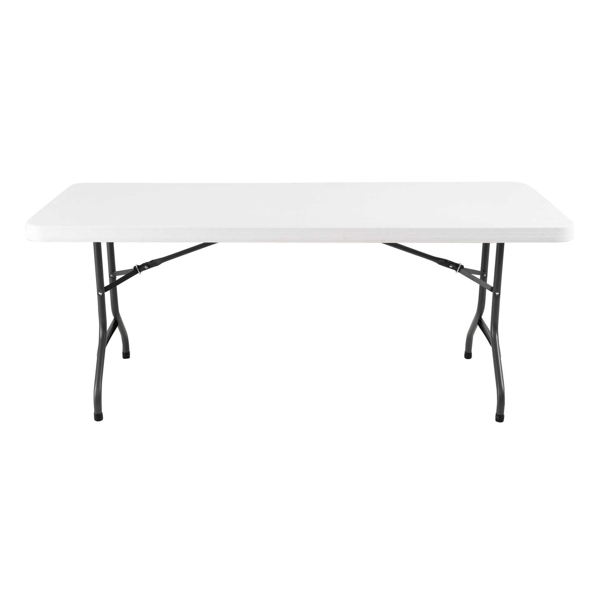 White 6 Ft. Commercial Plastic Folding Banquet Tables