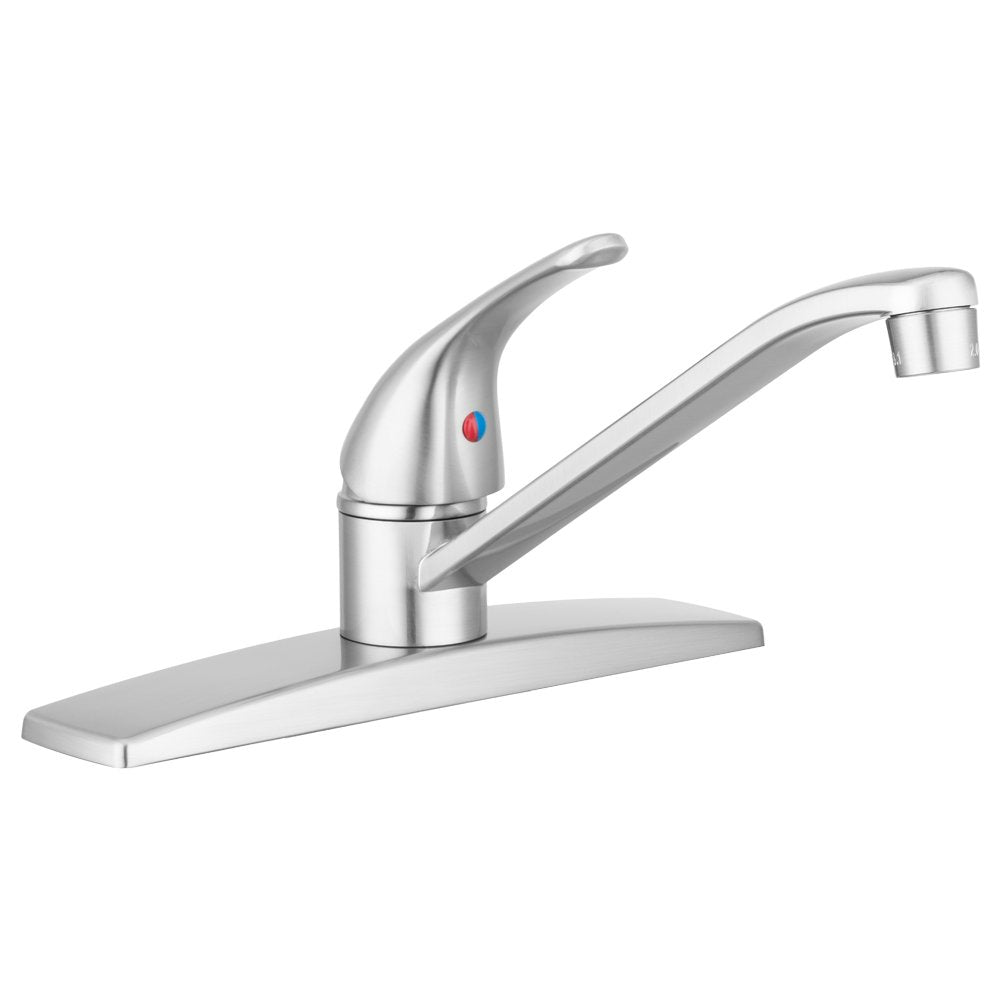 RV Kitchen Sink Faucet Dura Faucet DF-NMK600-SN (Brushed Satin Nickel) Swivel