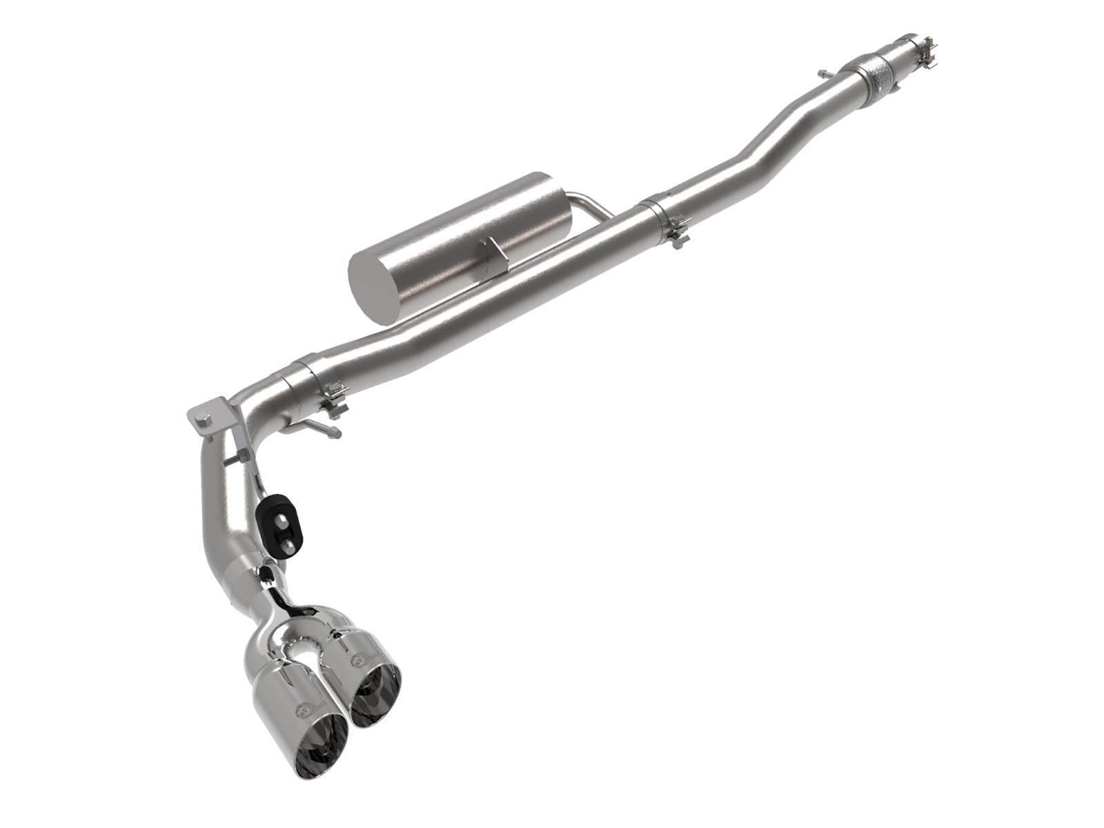 Rebel Series aFe Power 49-33119-P 3" Cat-Back Exhaust System for 19-20 Ford Ranger, 304 Stainless Steel, Polished Tips